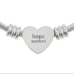 Heart Cuff  Hope Matters Bracelet