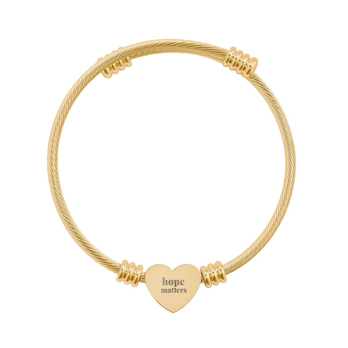 Heart Cuff  Hope Matters Bracelet