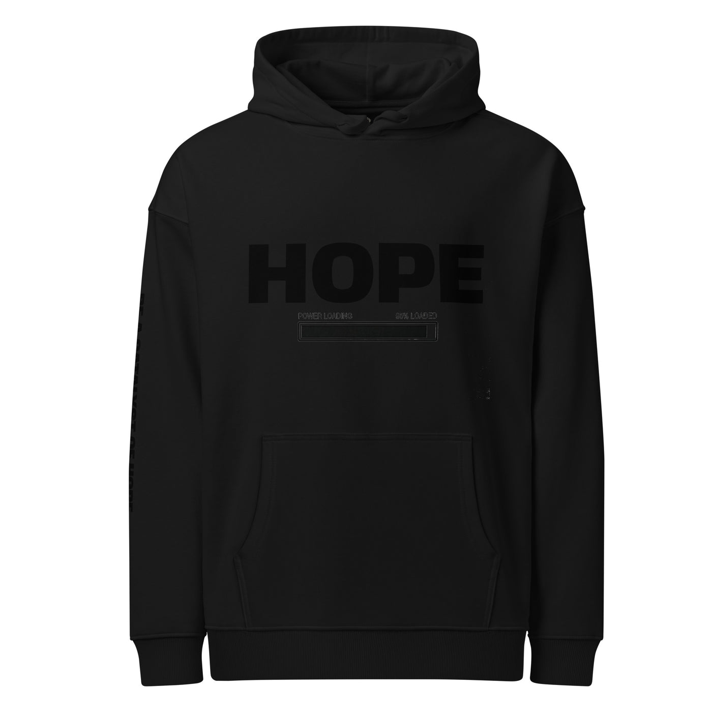 Signature HOPE Loading Organic Hoodie in black