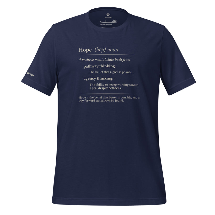 Hope Definition Unisex Tee in bone