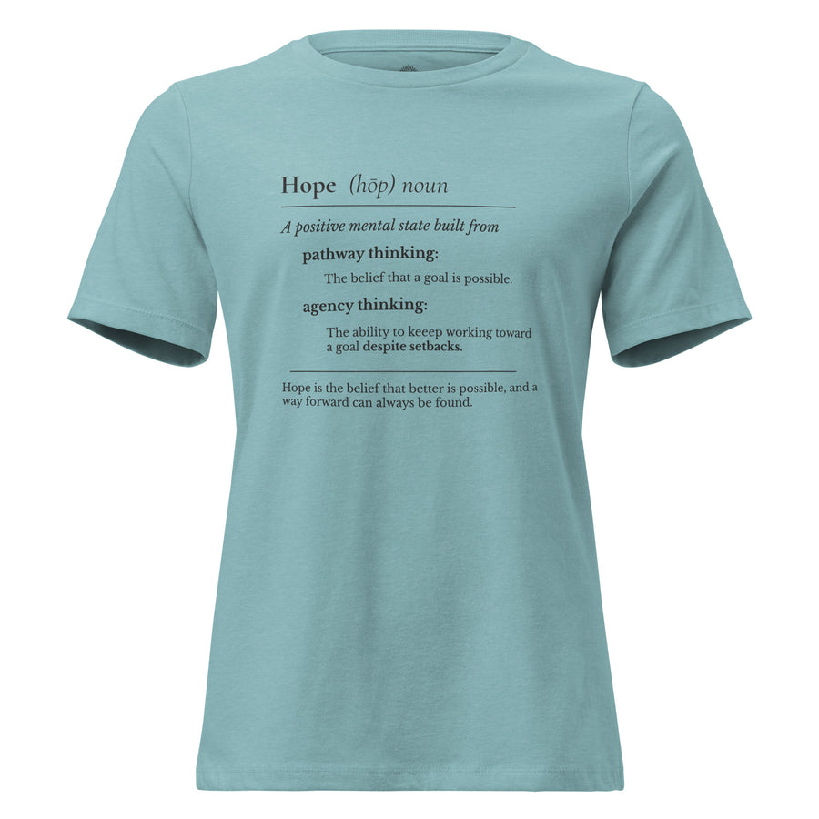 Hope Definition Charcoal Women's Cut Tee