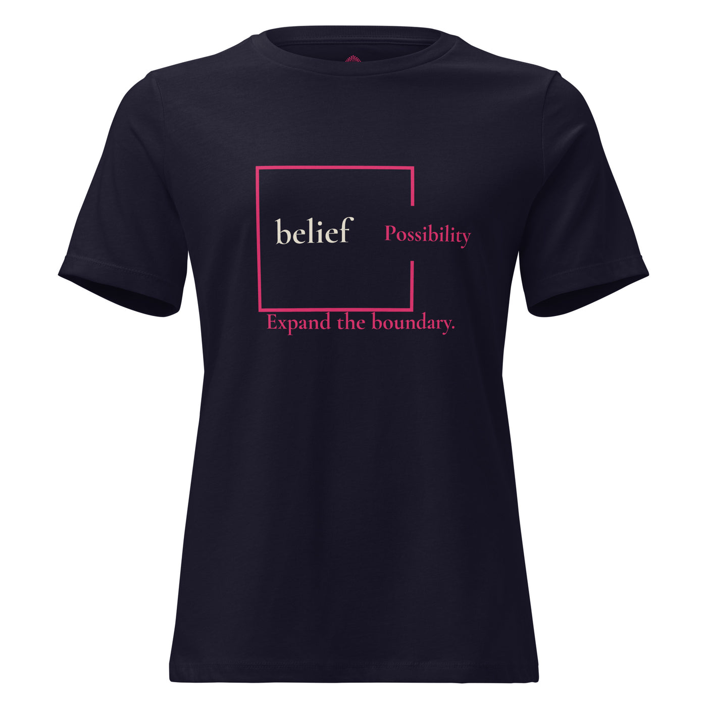 Expand the Boundary Pink and Bone Tee